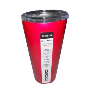 Corkcicle 16oz Triple-Insulated Hot/Cold Tumbler – Metallic Pink